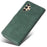 For Samsung Galaxy A13 4G Three-color Splicing PU Leather Case Wallet Stand Full Body Anti-Scratch Protective Cover with Strap - Green - 7