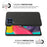 For Samsung Galaxy Xcover Pro 2 5G Anti-fall Phone Case Hard PC + Cloth Cover Solid Color Scratch-resistant Phone Protector - Black - 6
