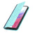 For Samsung Galaxy A53 5G Bi-color Splicing Magnetic Auto-absorbed PU Leather Phone Case with Wallet Stand -  Light Blue/Dark Blue - 7