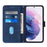 For Samsung Galaxy S23 Leather Case with Hand Strap Wallet Stand Phone Cover - Sapphire - 2