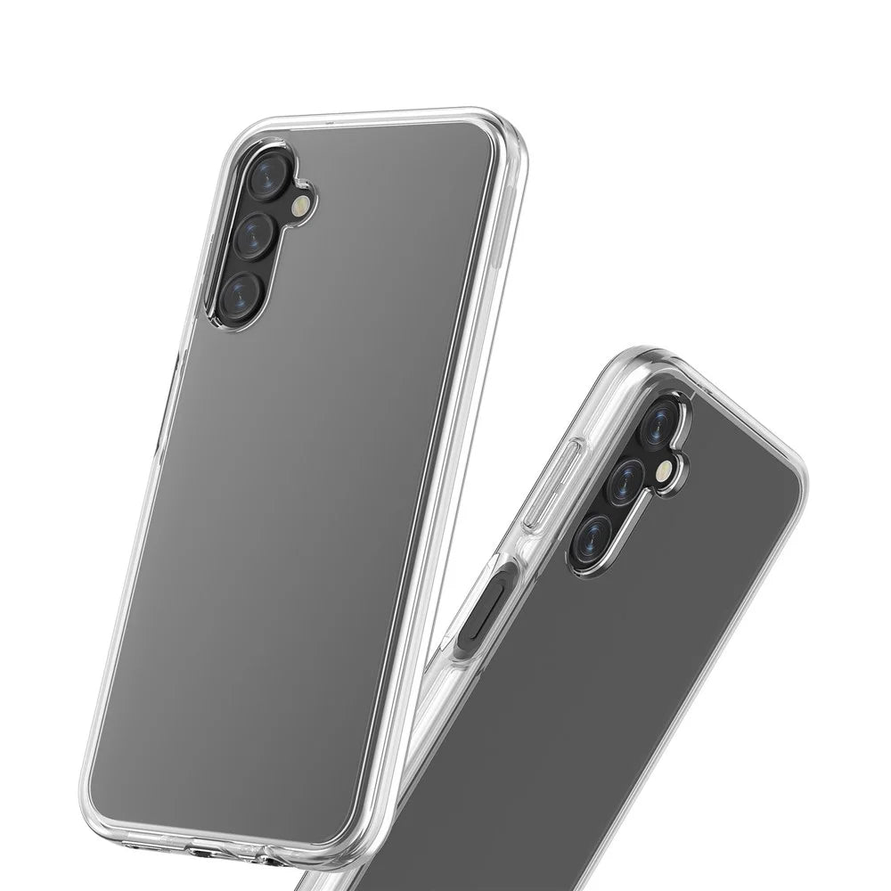 For Samsung Galaxy A14 5G / 4G Transparent TPU + PC Phone Case Scratch-resistant Phone Cover - Transparent Grey - 6