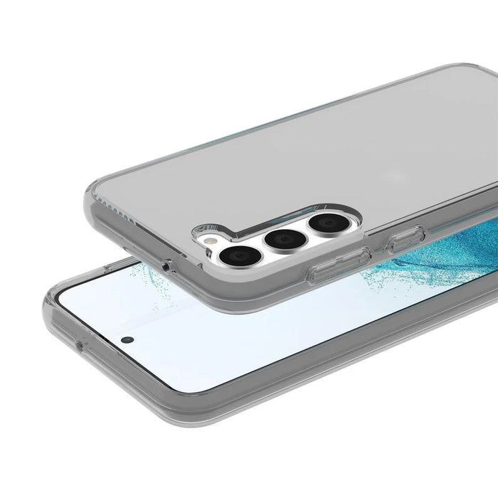 For Samsung Galaxy S23+ Transparent Phone Case Anti-Scratch TPU + PC Protective Phone Back Cover - Transparent Grey - 4