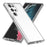For Samsung Galaxy S23 Ultra Shockproof Phone Case Anti-Scratch TPU + PC Transparent Phone Cover Support Wireless Charging - Transparent - 1