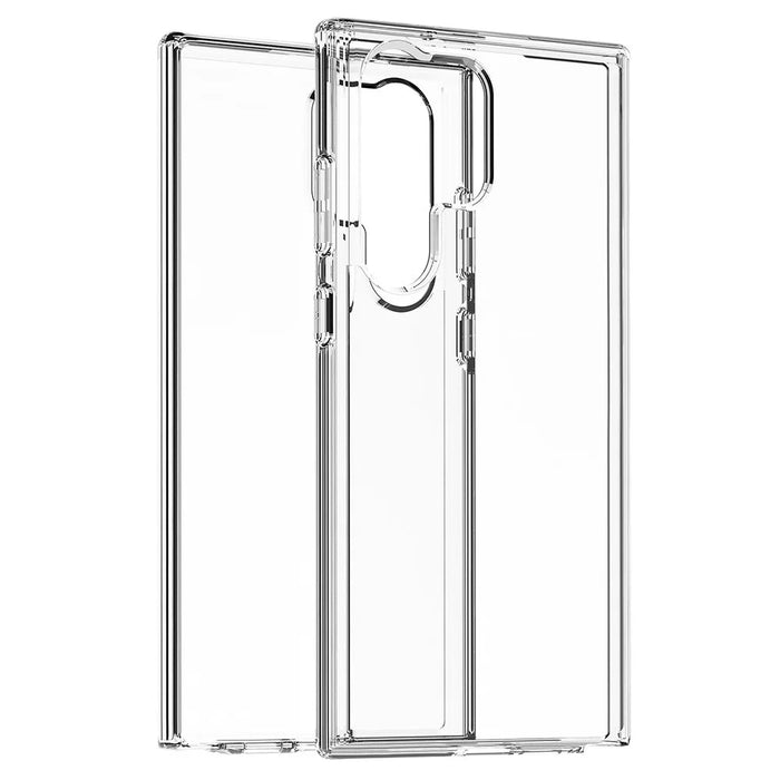For Samsung Galaxy S23 Ultra Shockproof Phone Case Anti-Scratch TPU + PC Transparent Phone Cover Support Wireless Charging - Transparent - 3
