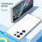 For Samsung Galaxy S23 Ultra Shockproof Phone Case Anti-Scratch TPU + PC Transparent Phone Cover Support Wireless Charging - Transparent - 7