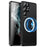 For Samsung Galaxy S23 Ultra Anti-scratch Matte Phone Cover TPU Back + Electroplating Metal Edge Integrated Lens Protection Phone Case - Black - 1