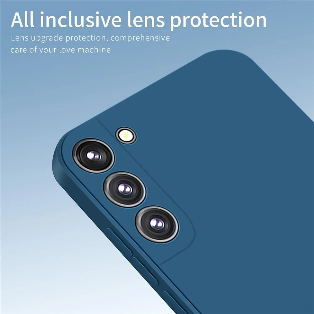 PINWUYO For Samsung Galaxy S23 Smooth Flexible TPU Cover Precise Cutouts Drop Protection Non-Slip Phone Case - Blue - 4