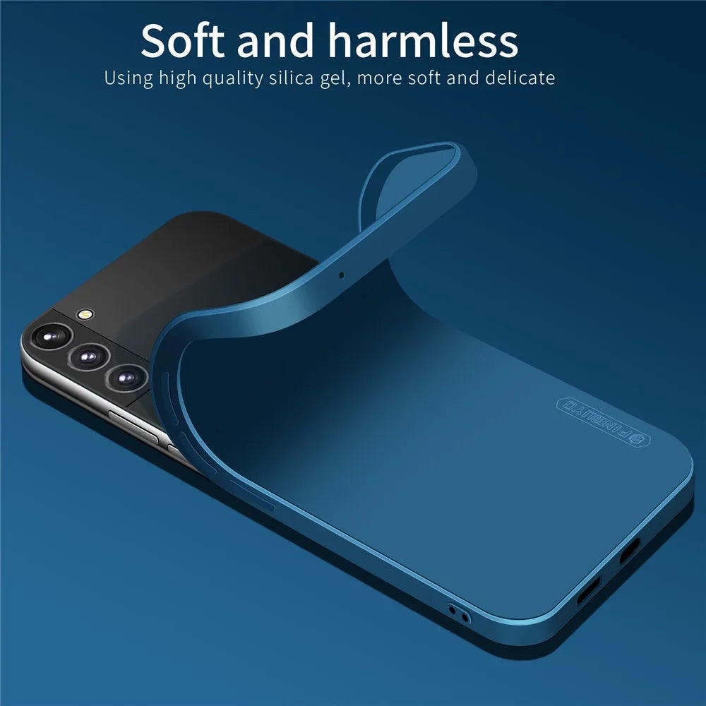 PINWUYO For Samsung Galaxy S23+ TPU Shockproof Phone Case Anti-Scratch Precise Cutouts  Camera Protection Cover - Blue - 6