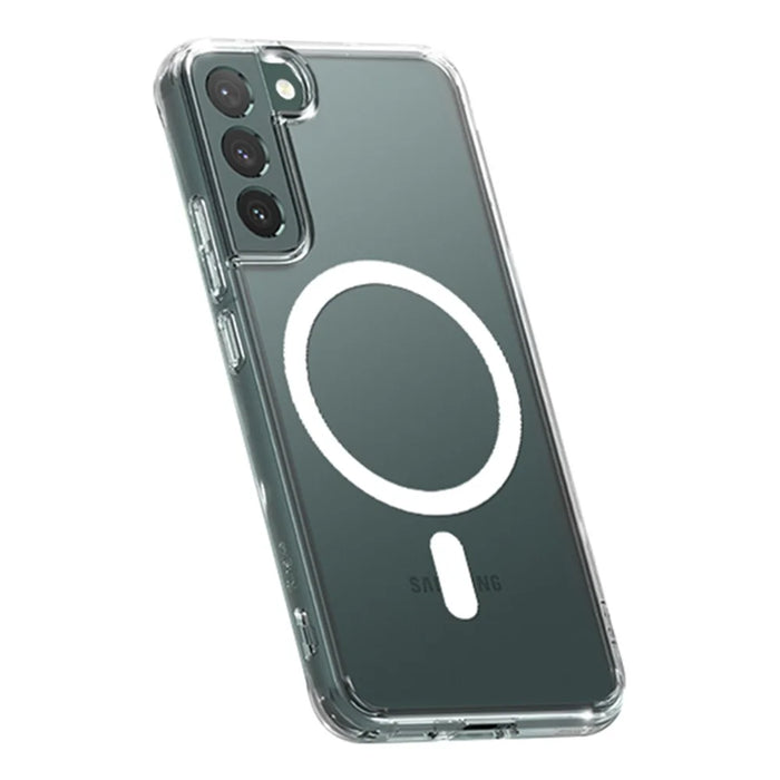 For Samsung Galaxy S23+ Transparent Phone Case Magnetic Anti-scratch Soft TPU Mobile Phone Cover - 2