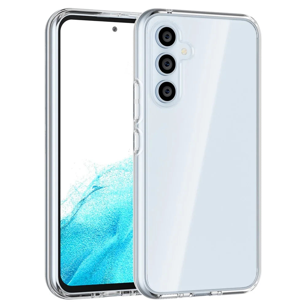 For Samsung Galaxy A54 5G Transparent Phone Case Hybrid Hard PC Soft TPU Anti-Scratch Protective Cover - Transparent - 2