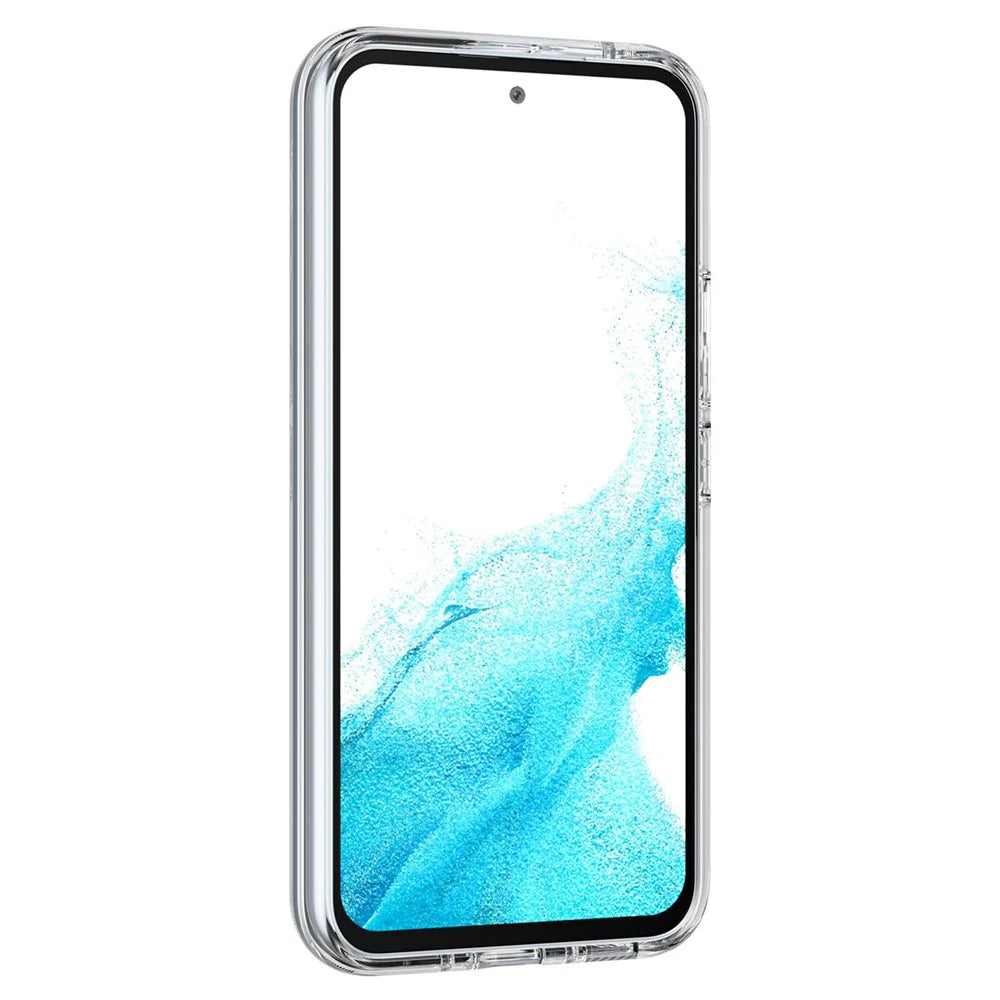 For Samsung Galaxy A54 5G Transparent Phone Case Hybrid Hard PC Soft TPU Anti-Scratch Protective Cover - Transparent - 4