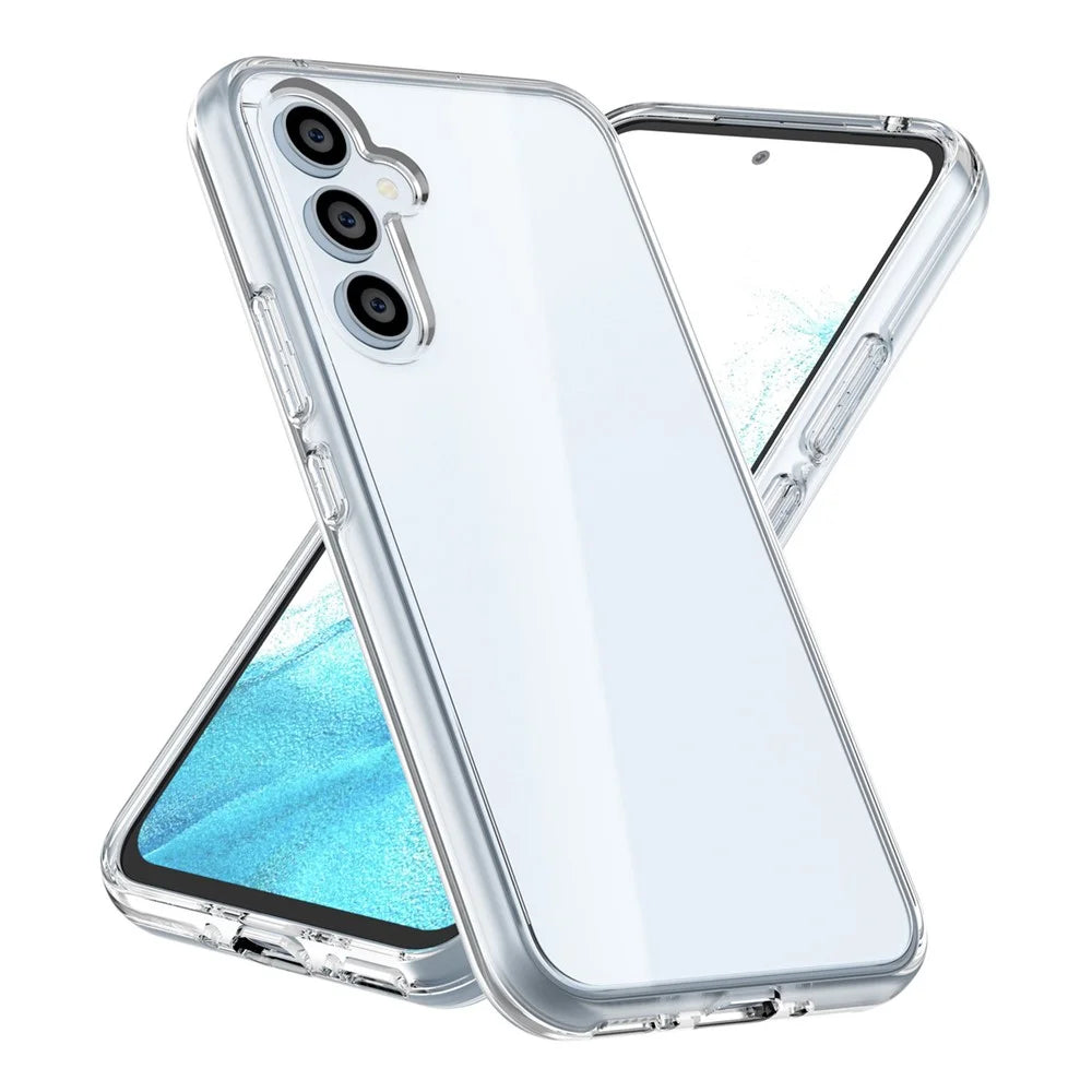 For Samsung Galaxy A54 5G Transparent Phone Case Hybrid Hard PC Soft TPU Anti-Scratch Protective Cover - Transparent - 7