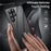 For Samsung Galaxy S23 Ultra Case Magnetic Adsorption Phone Cover with Anti-Peep Dual Sided Tempered Glass - Black - 3