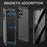For Samsung Galaxy S23 Ultra Case Magnetic Adsorption Phone Cover with Anti-Peep Dual Sided Tempered Glass - Black - 4