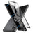 For Samsung Galaxy S23+ Case Magnetic Adsorption Phone Cover with Anti-Peep Dual Sided Tempered Glass - Black - 1