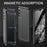 For Samsung Galaxy S23 Case Magnetic Adsorption Phone Cover with Anti-Peep Dual Sided Tempered Glass - Black - 2
