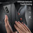 For Samsung Galaxy S23 Case Magnetic Adsorption Phone Cover with Anti-Peep Dual Sided Tempered Glass - Black - 4