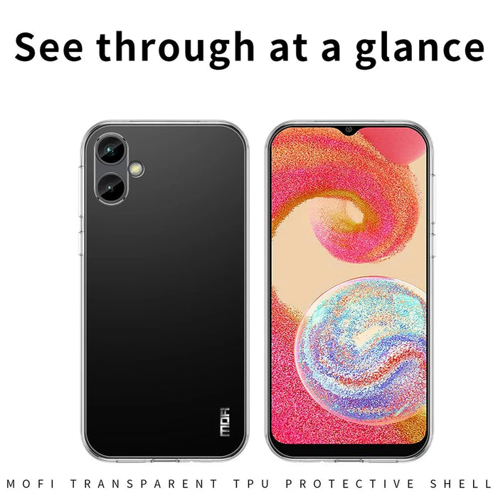 MOFI Back Shell for Samsung Galaxy A04e 4G / F04 4G / M04 4G, Drop Protection TPU Phone Case High Transparency Protective Cover - 3