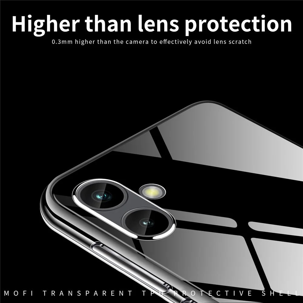 MOFI Back Shell for Samsung Galaxy A04e 4G / F04 4G / M04 4G, Drop Protection TPU Phone Case High Transparency Protective Cover - 6
