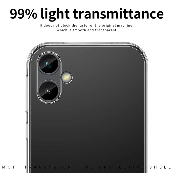 MOFI Back Shell for Samsung Galaxy A04e 4G / F04 4G / M04 4G, Drop Protection TPU Phone Case High Transparency Protective Cover - 7