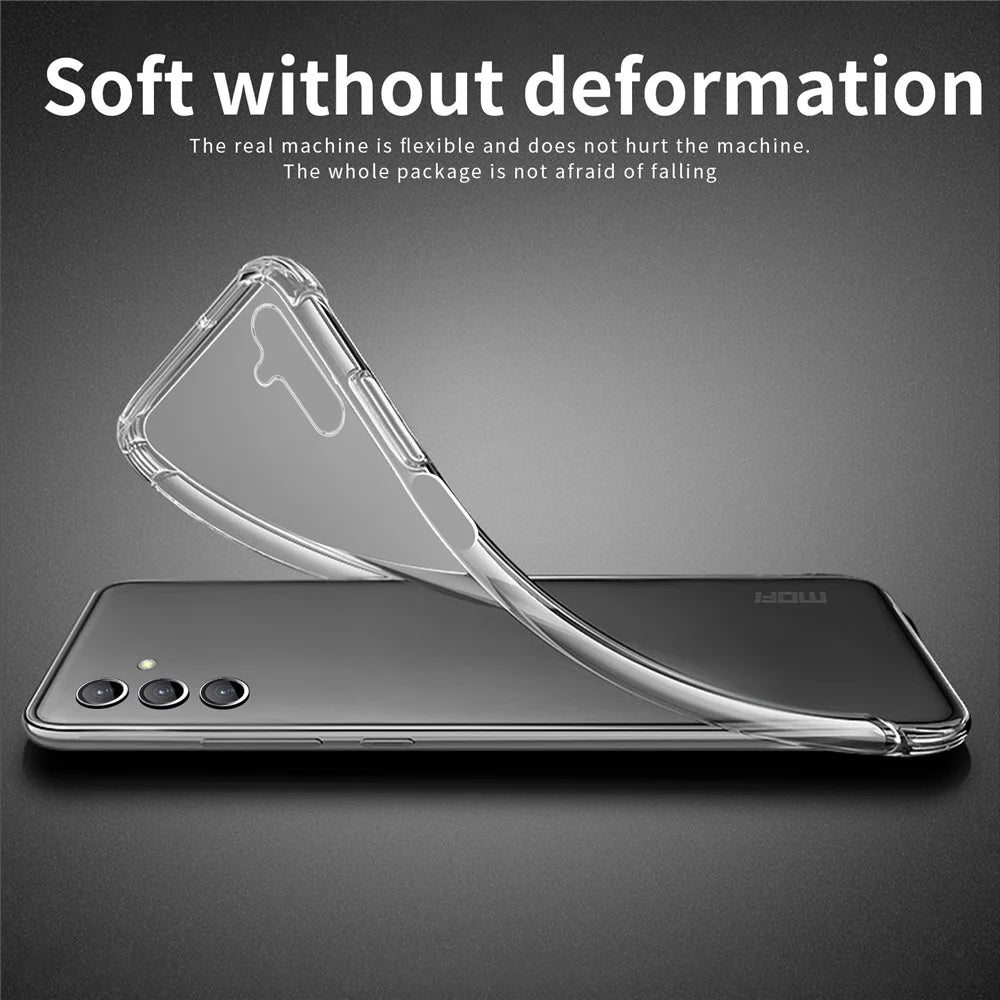 MOFI Soft TPU Phone Case for Samsung Galaxy A34 5G, Anti-scratch Transparent Phone Cover - 4