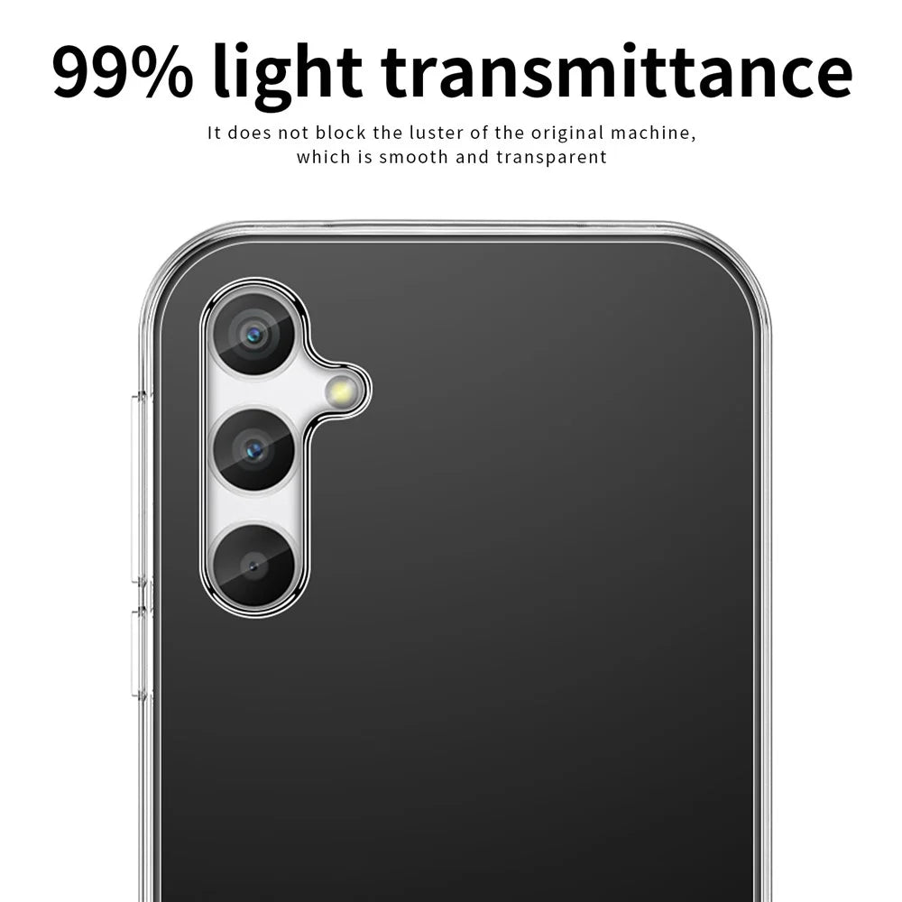 MOFI Soft TPU Phone Case for Samsung Galaxy A34 5G, Anti-scratch Transparent Phone Cover - 7