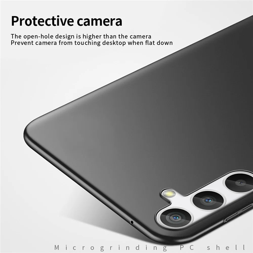 MOFI JK PC Series-1 Shield For Samsung Galaxy A14 5G / 4G Phone Case Non Slip Matte Surface Hard PC Cover - Black - 5