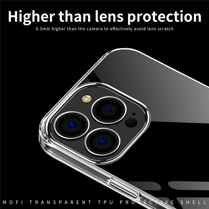 MOFI Slim Phone Case for iPhone 12 Pro Max 6.7 inch Soft TPU Case Anti-Scratch Transparent Mobile Phone Cover - 6