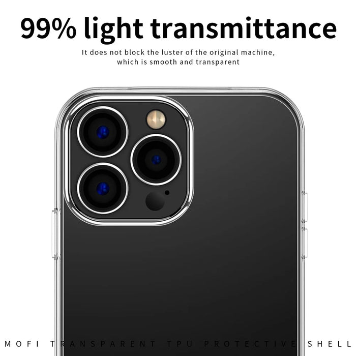 MOFI Slim Phone Case for iPhone 12 Pro Max 6.7 inch Soft TPU Case Anti-Scratch Transparent Mobile Phone Cover - 7