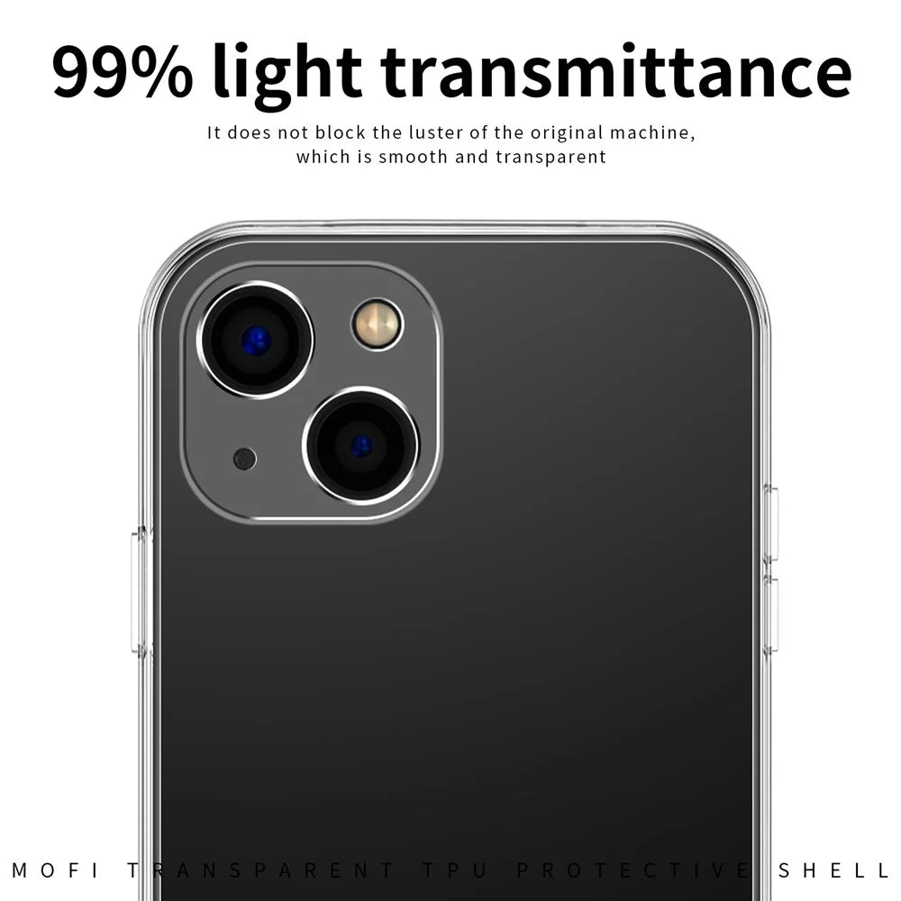 MOFI For iPhone 12 6.1 inch / 12 Pro 6.1 inch Case Anti-Drop Transparent Soft TPU Phone Cover - 6