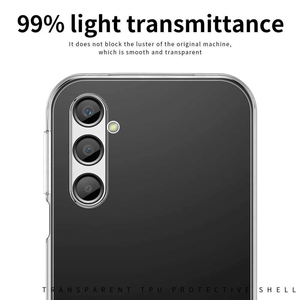 MOFI For Samsung Galaxy A24 4G (162.1 x 77.6 x 8.3mm) Clear Cover Anti-Scratch Flexible TPU Phone Case - 7