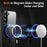 For Samsung Galaxy S23 Magnetic Phone Case Transparent Acrylic Back TPU Frame Phone Cover - Black - 3
