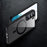 For Samsung Galaxy S23 Magnetic Phone Case Transparent Acrylic Back TPU Frame Phone Cover - Black - 6