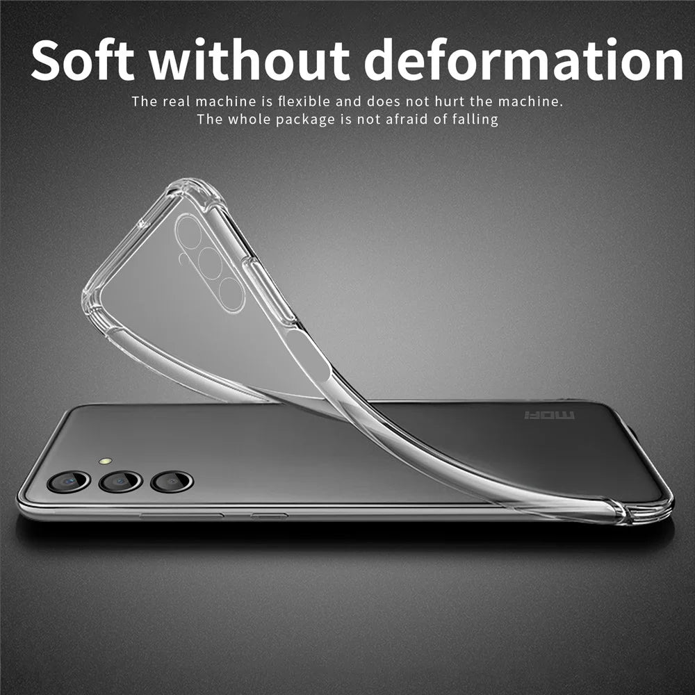 MOFI For Samsung Galaxy M14 5G Transparent Phone TPU Case Anti-scratch Smartphone Cover - 4