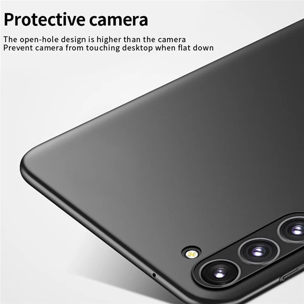 PINWUYO PC Series for Samsung Galaxy S23+ Matte Case Cell Phone Cover with Magnetic Ring Holder - Black - 4