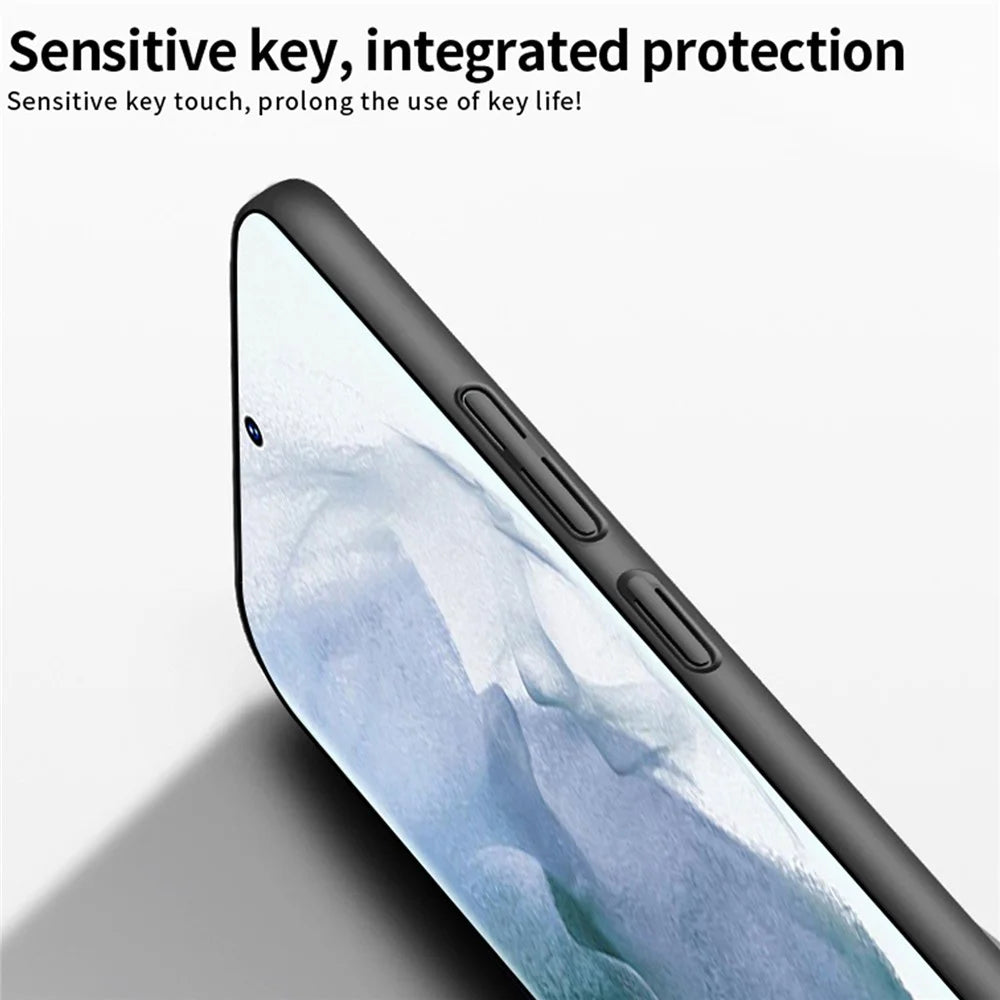 PINWUYO PC Series for Samsung Galaxy Samsung Galaxy S23 Ultra Phone Case Matte PC Back Cover with Magnetic Ring Holder - Black - 4