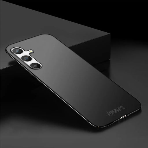 PINWUYO PC Series for Samsung Galaxy A34 5G Matte Phone Case Smartphone Cover with Magnetic Ring Holder - Black - 2