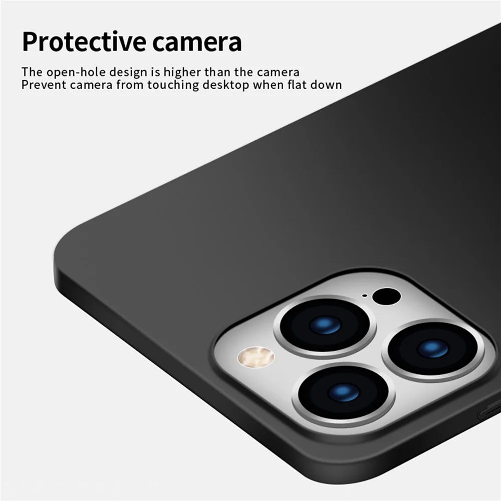 PINWUYO PC Series for iPhone 14 Pro Max Shockproof Phone Case Matte Hard PC Cover with Magnetic Ring Holder - Black - 4