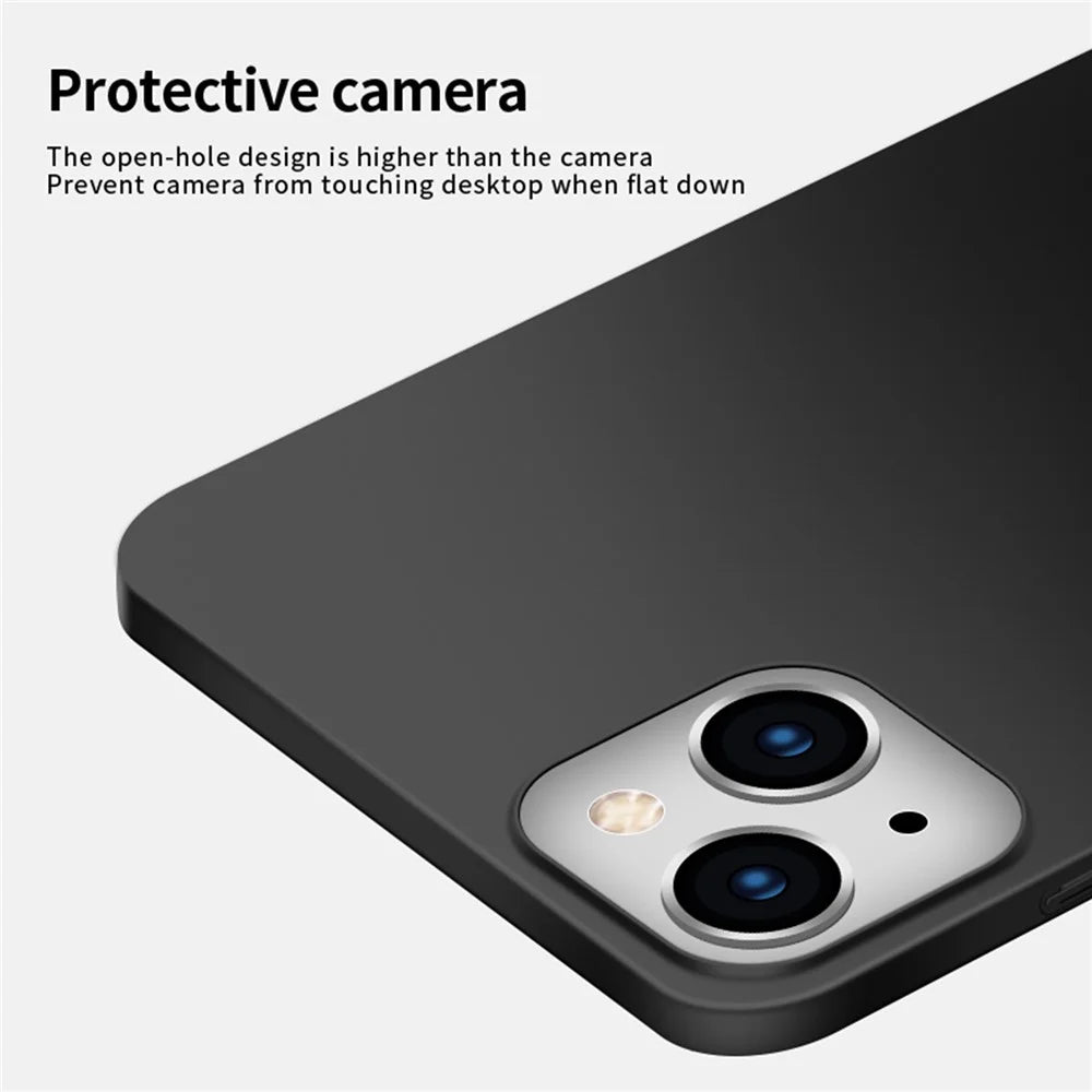 PINWUYO PC Series for iPhone 14 Matte Anti-Slip Case Hard PC Phone Cover with Magnetic Ring Holder - Black - 4
