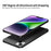 PINWUYO PC Series for iPhone 14 Plus Matte Hard PC Back Phone Case with Magnetic Ring Holder - Black - 6