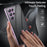 For Samsung Galaxy S21 Ultra 5G Double-Sided Tempered Glass Case Magnetic Metal Frame Phone Cover with Lock Buckle - Light Purple - 4