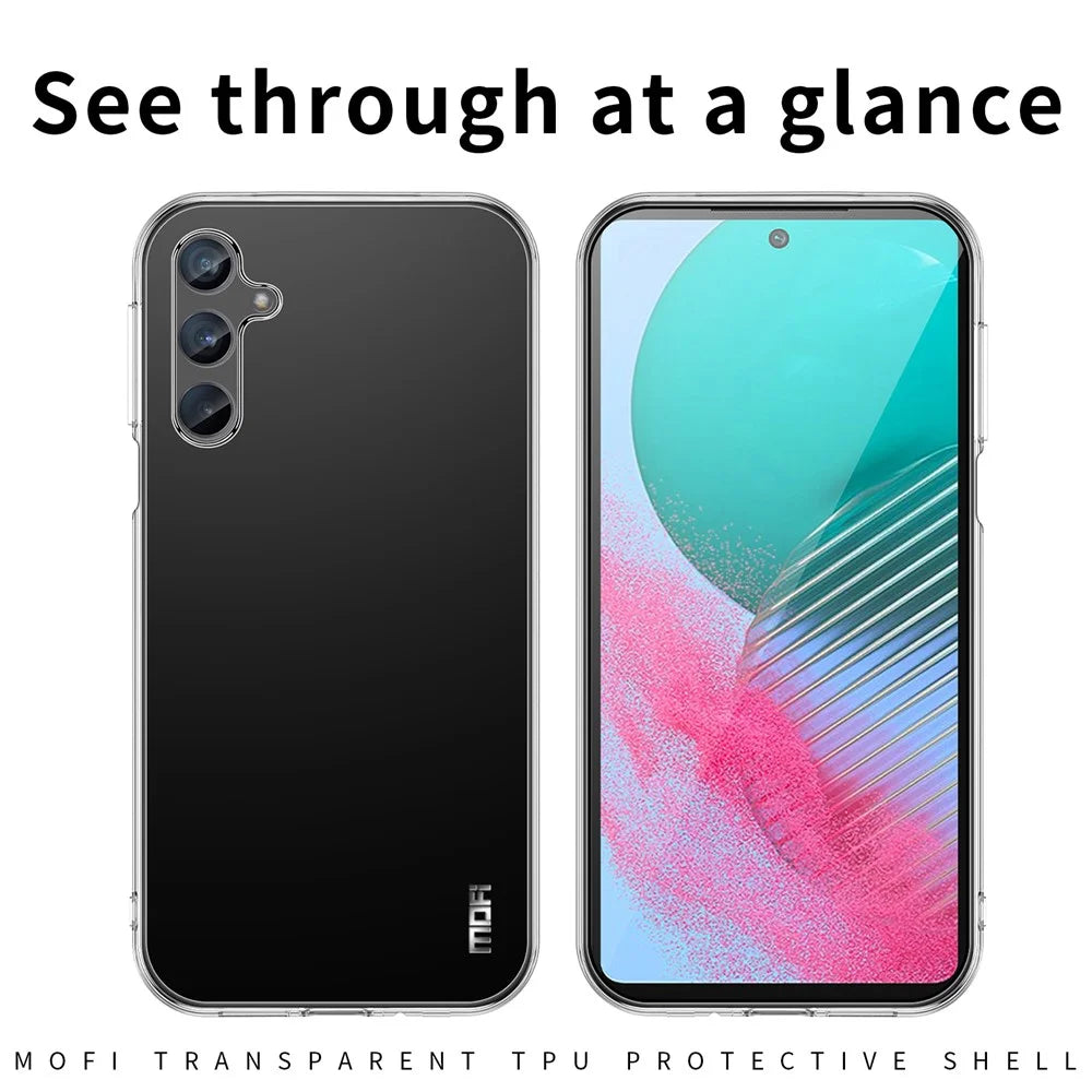MOFI For Samsung Galaxy M54 5G / F54 5G TPU Phone Case Transparent Anti-scratch Cell Phone Cover - 3