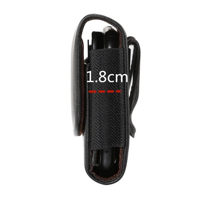 6.7-6.9 inch Belt Holster Texture Microfiber Leather Card Holder Pouch Horizontal Cell Phone Case with Belt Clip - 7