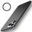 PINWUYO PC Series for iPhone 15 Pro PC Phone Case Matte Phone Cover with Magnetic Ring Holder - Black - 1