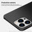 PINWUYO PC Series for iPhone 15 Pro PC Phone Case Matte Phone Cover with Magnetic Ring Holder - Black - 4