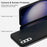Liquid Series for Samsung Galaxy S23 FE Magnetic Phone Case Rubberized TPU Back Cover - Black - 4