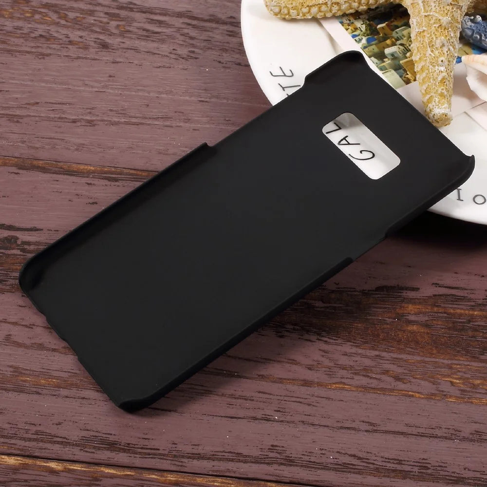 Rubberized PC Back Phone Case for Samsung Galaxy S8 - Black - 2