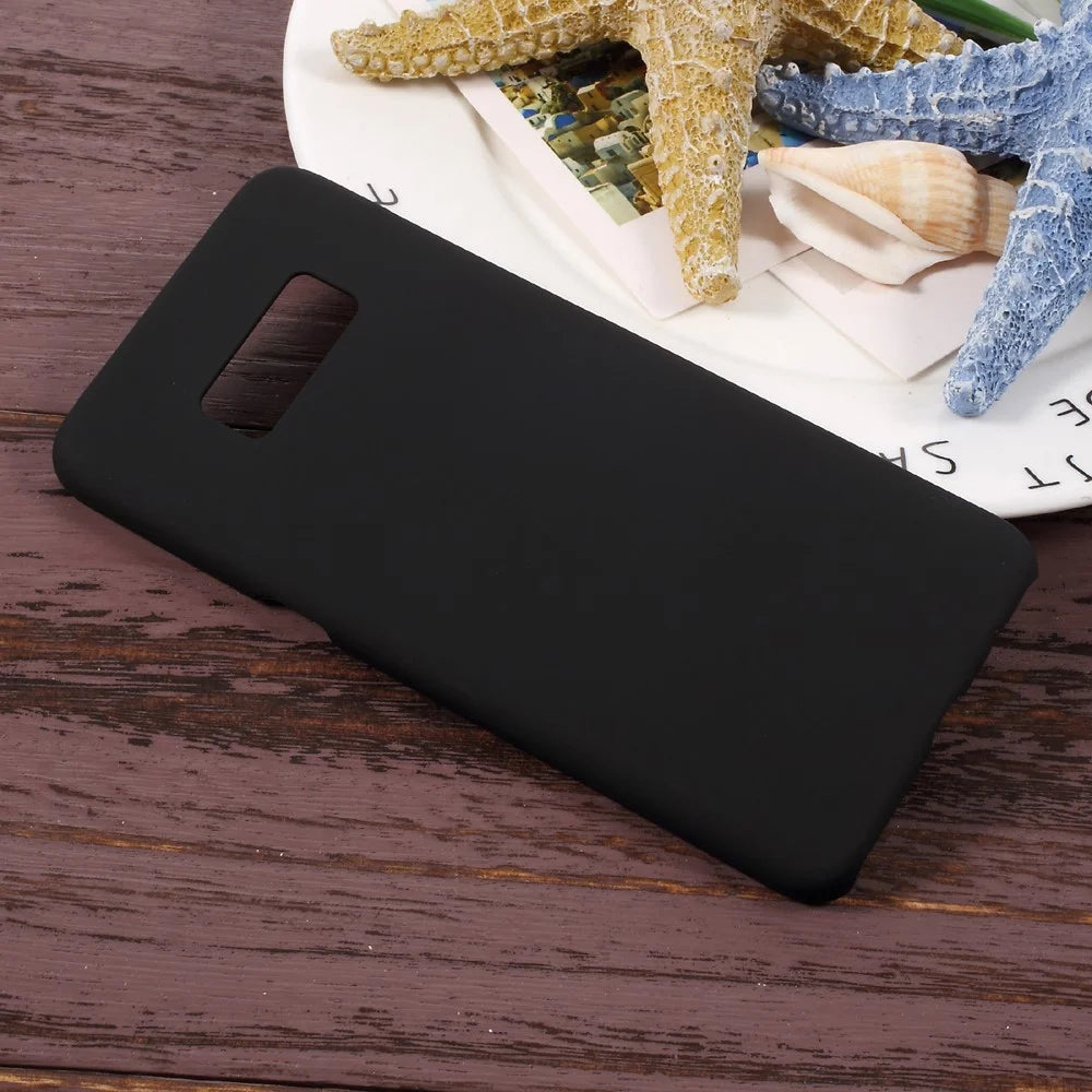Rubberized PC Back Phone Case for Samsung Galaxy S8 - Black - 3