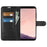 For Samsung Galaxy S8 Litchi Skin Leather Stand Case with Folio Flip Wallet Stand Design - Black - 2