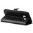 For Samsung Galaxy S8 Litchi Skin Leather Stand Case with Folio Flip Wallet Stand Design - Black - 4